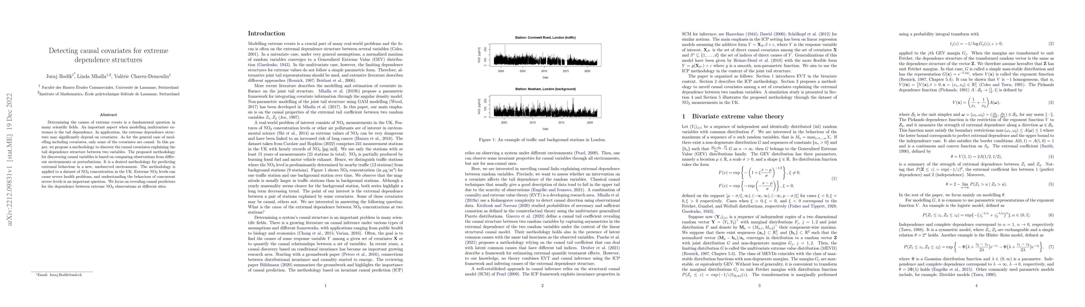 Thumbnail for Detecting causal covariates for extreme dependence structures