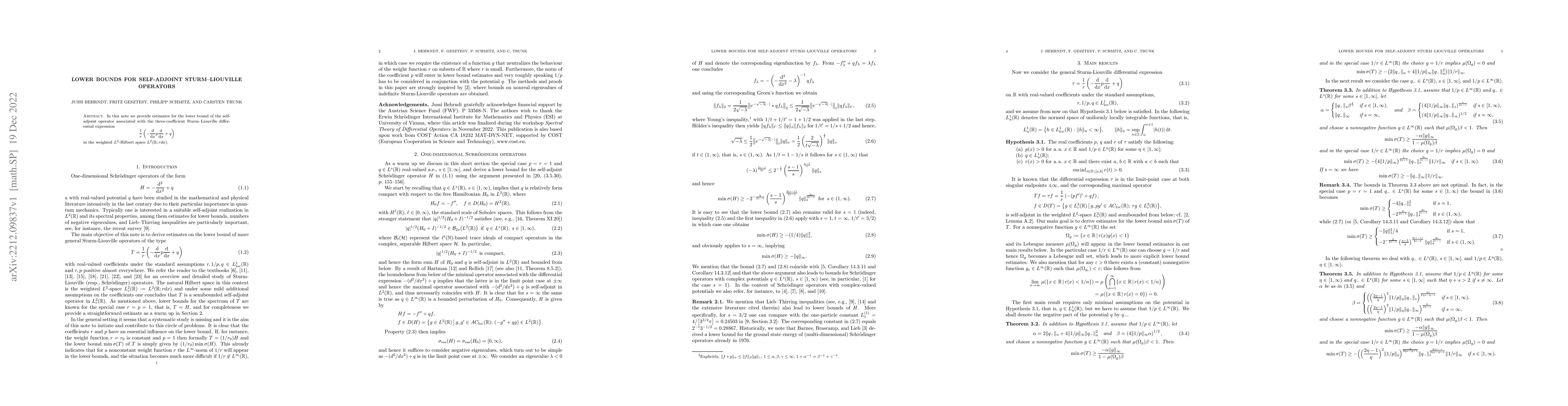 Thumbnail for Lower bounds for self-adjoint Sturm-Liouville operators