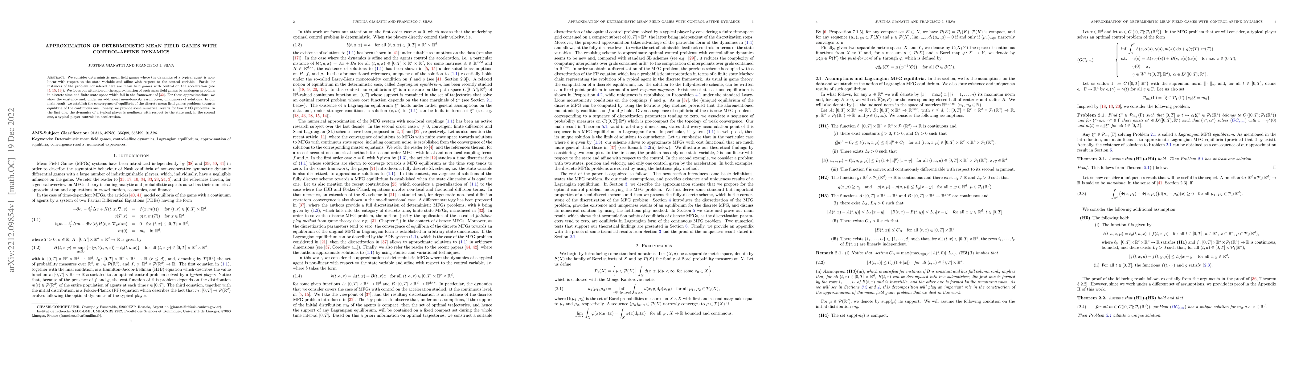 Thumbnail for Approximation of deterministic mean field games with control-affine
  dynamics