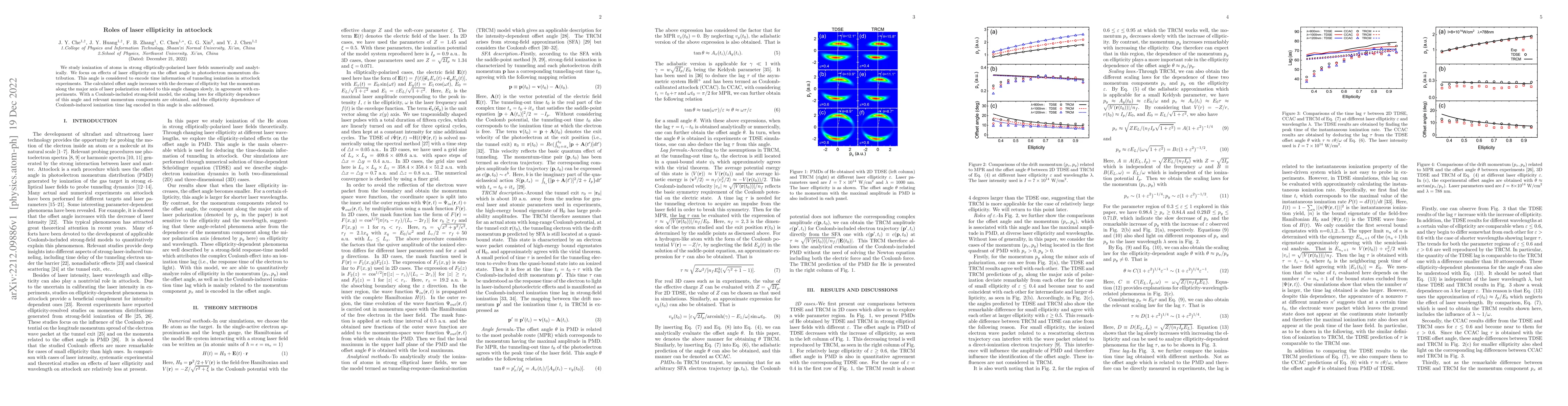 Thumbnail for Roles of laser ellipticity in attoclock
