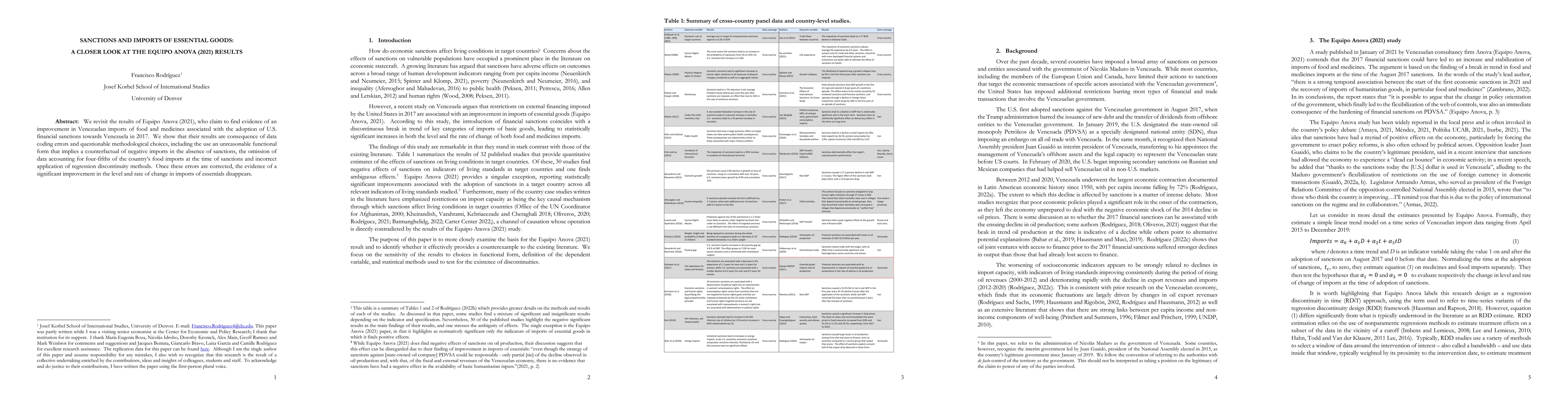Thumbnail for Sanctions and Imports of Essential Goods: A Closer Look at the Equipo
  Anova (2021) Results