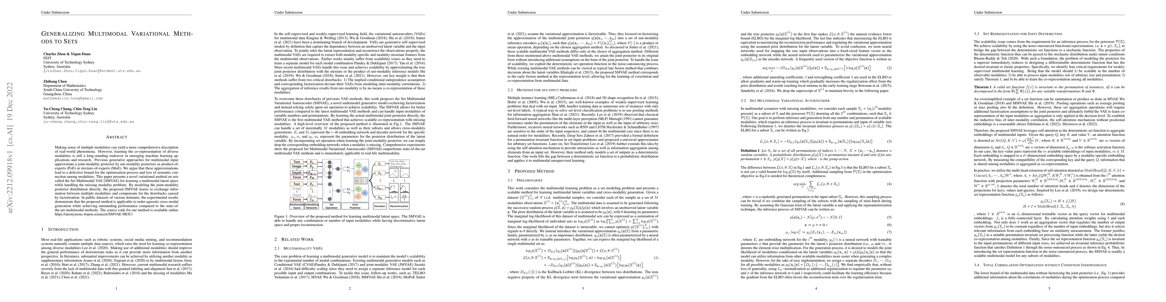 Thumbnail for Generalizing Multimodal Variational Methods to Sets