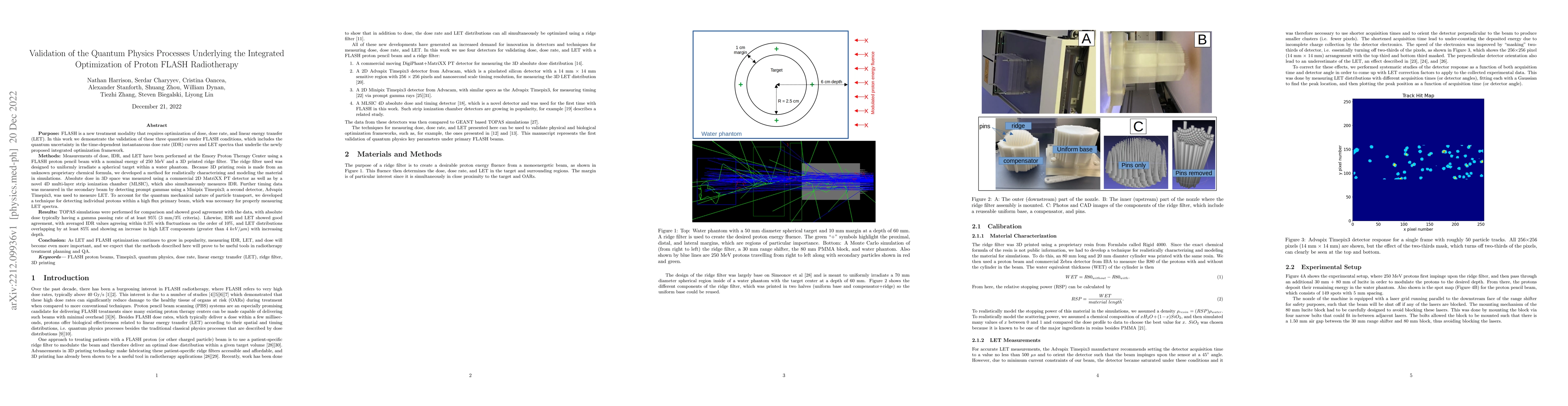 Thumbnail for Validation of the Quantum Physics Processes Underlying the Integrated
  Optimization of Proton FLASH Radiotherapy