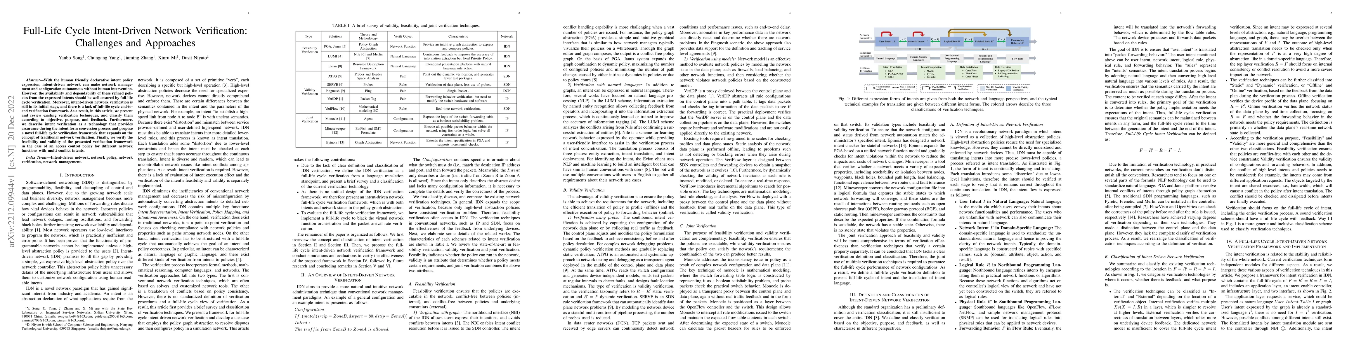 Thumbnail for Full-Life Cycle Intent-Driven Network Verification: Challenges and
  Approaches