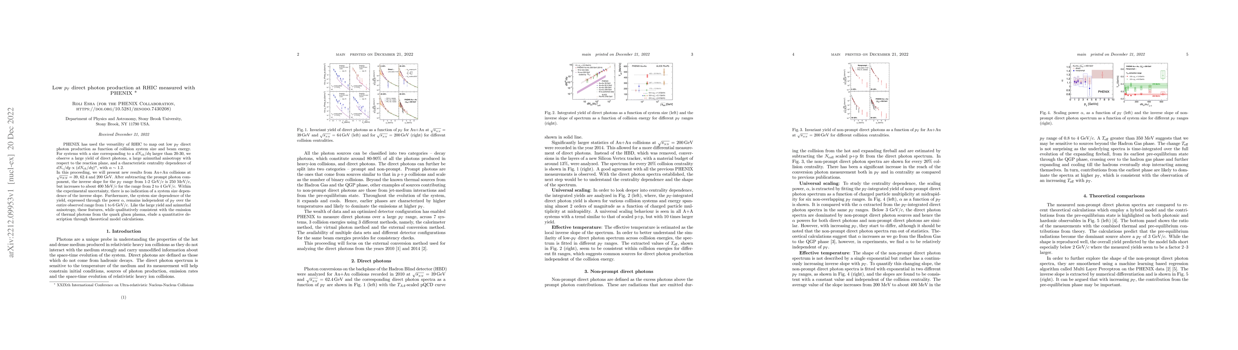 Thumbnail for Low $p_T$ direct photon production at RHIC measured with PHENIX