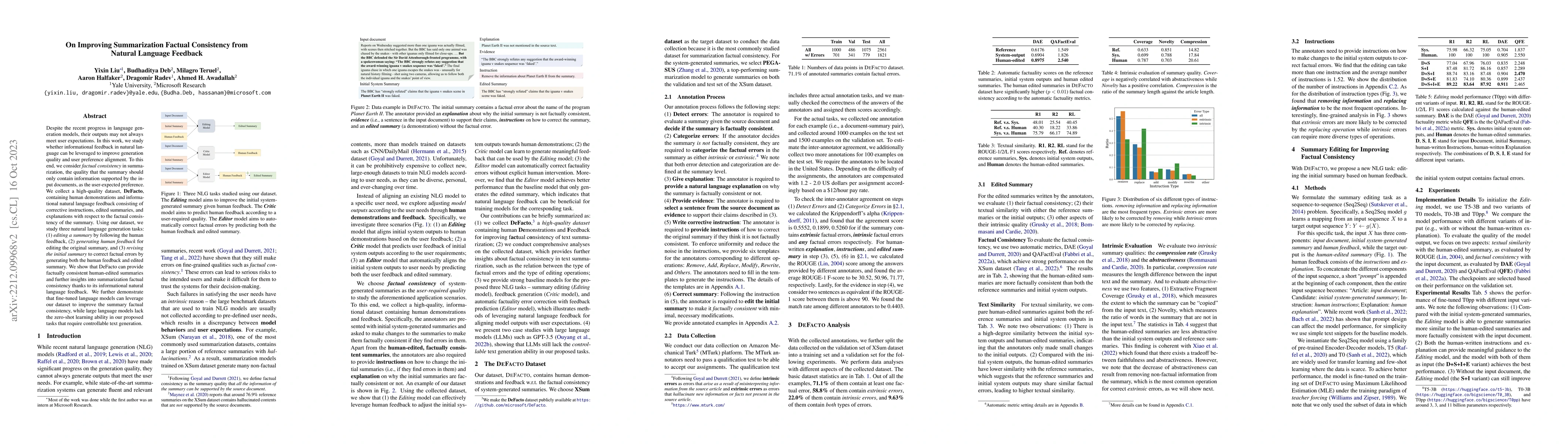 Thumbnail for On Improving Summarization Factual Consistency from Natural Language
  Feedback