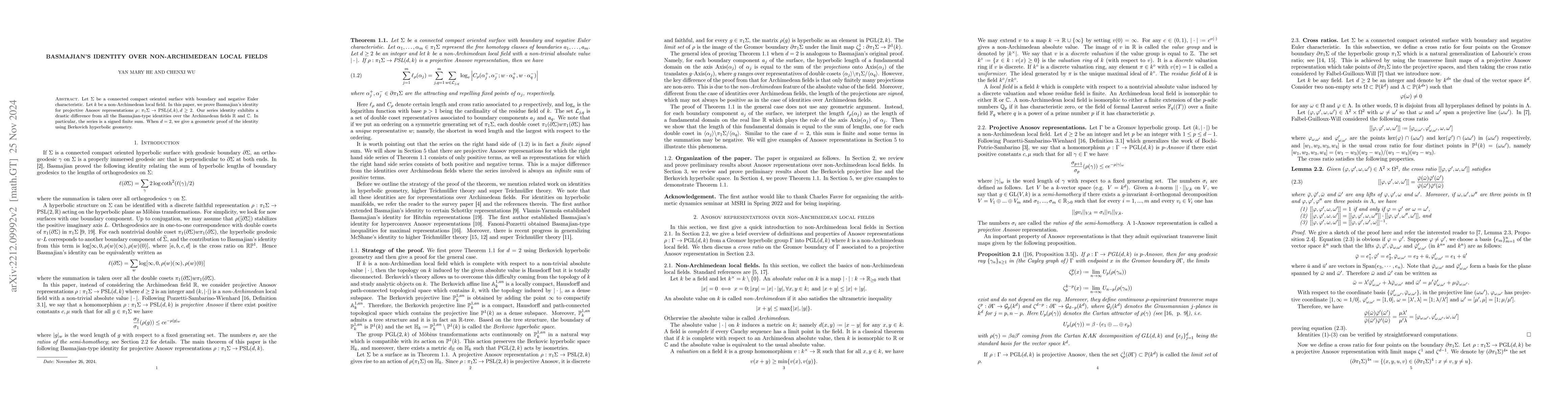 Thumbnail for Basmajian's identity over non-Archimedean local fields