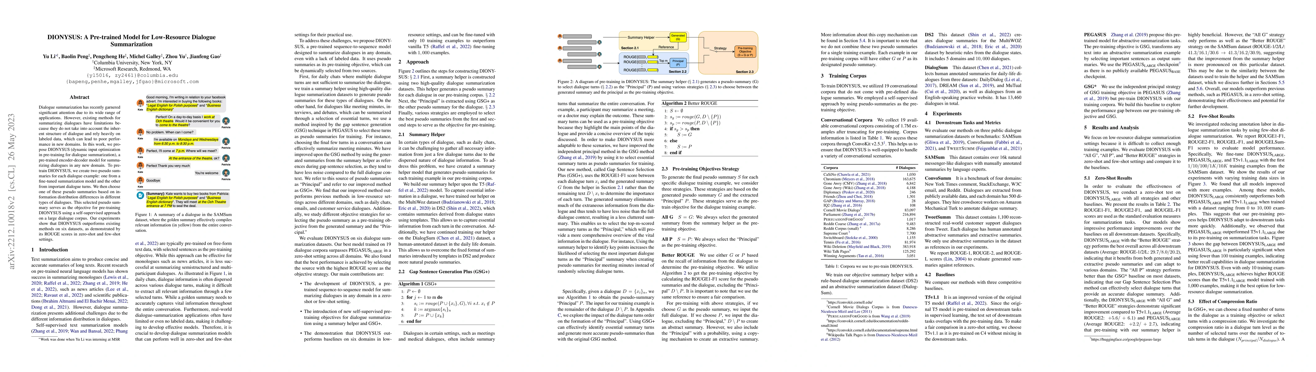 Thumbnail for DIONYSUS: A Pre-trained Model for Low-Resource Dialogue Summarization