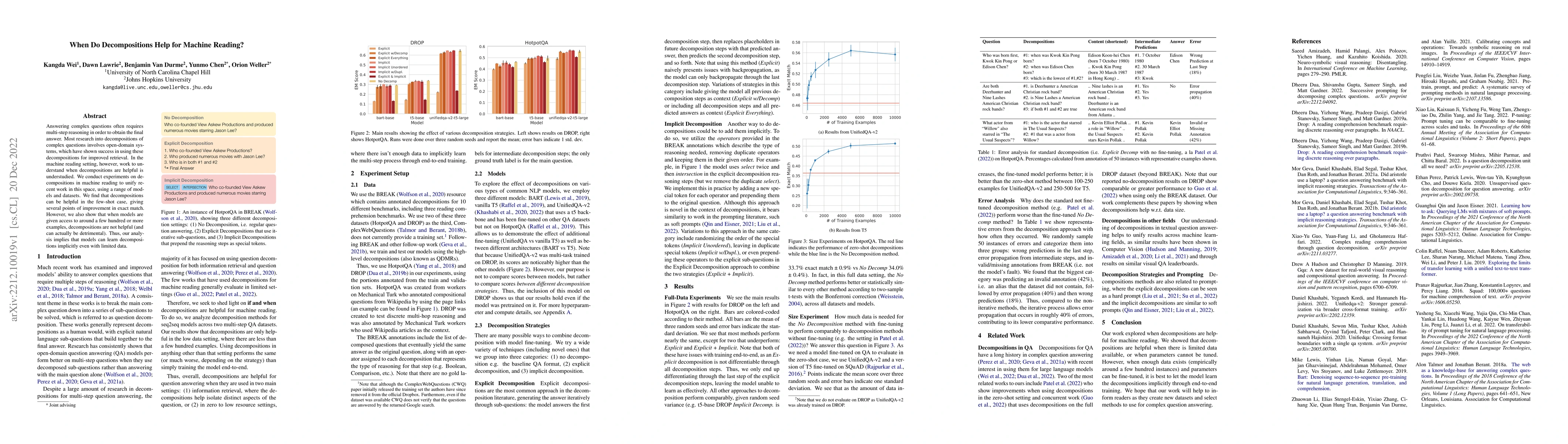Thumbnail for When Do Decompositions Help for Machine Reading?