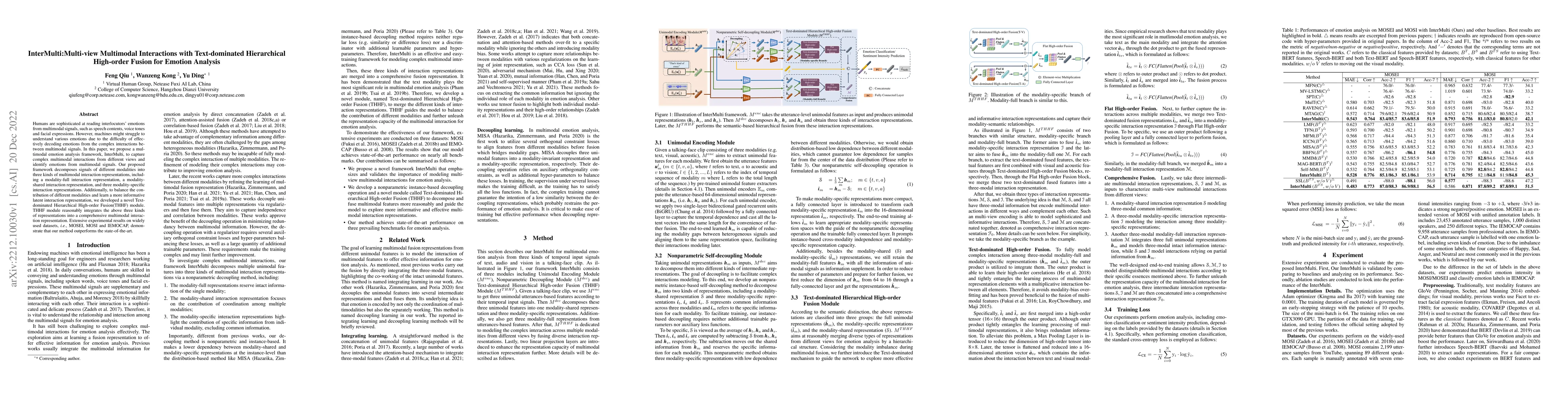 Thumbnail for InterMulti:Multi-view Multimodal Interactions with Text-dominated
  Hierarchical High-order Fusion for Emotion Analysis