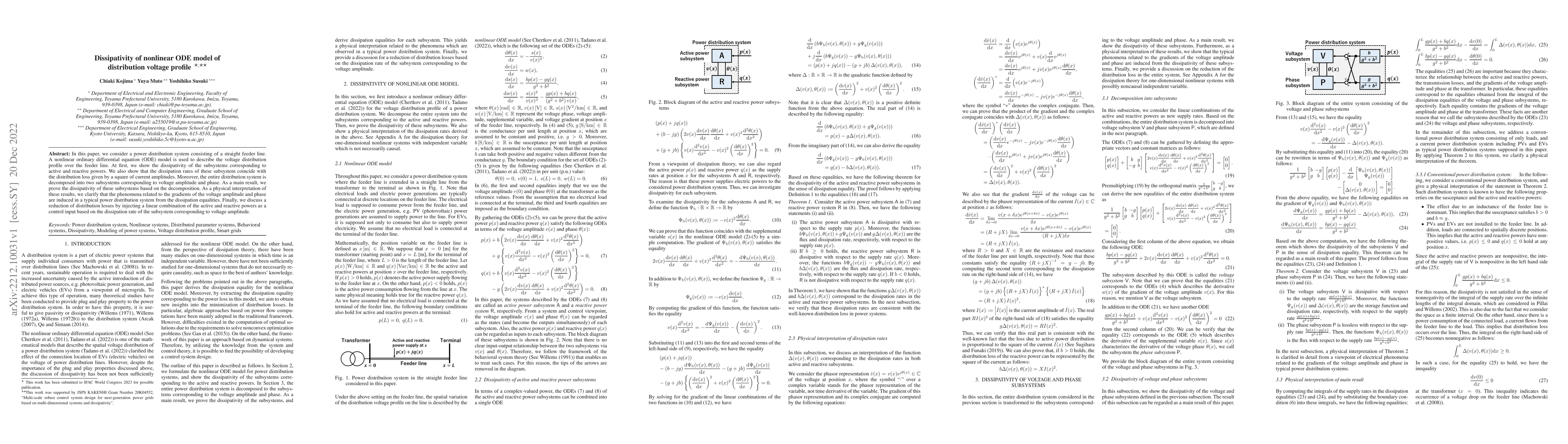 Thumbnail for Dissipativity of nonlinear ODE model of distribution voltage profile