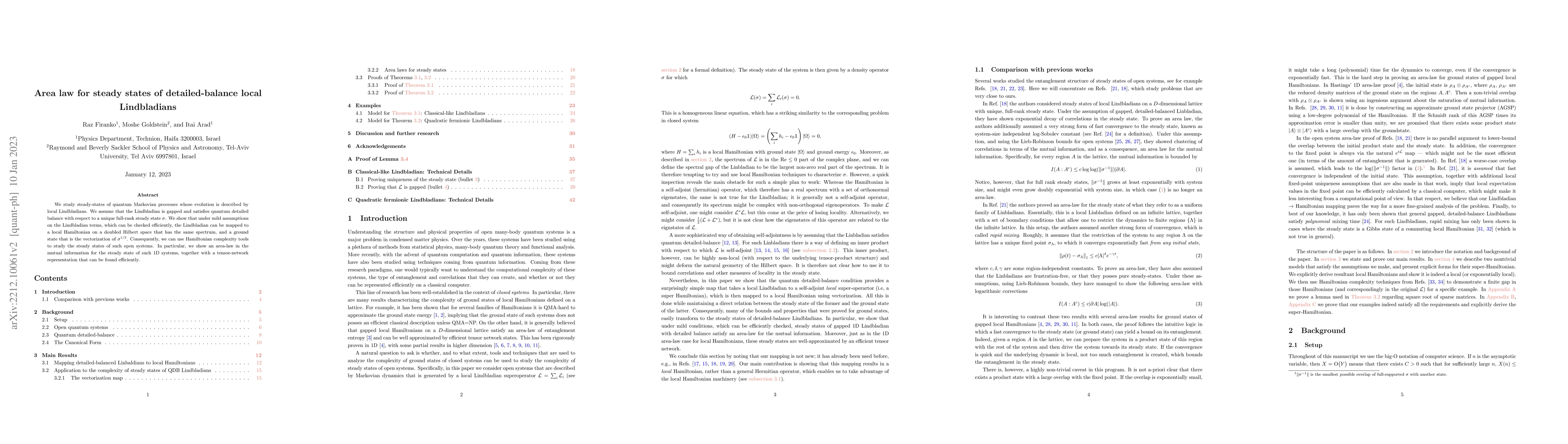 Thumbnail for Area law for steady states of detailed-balance local Lindbladians