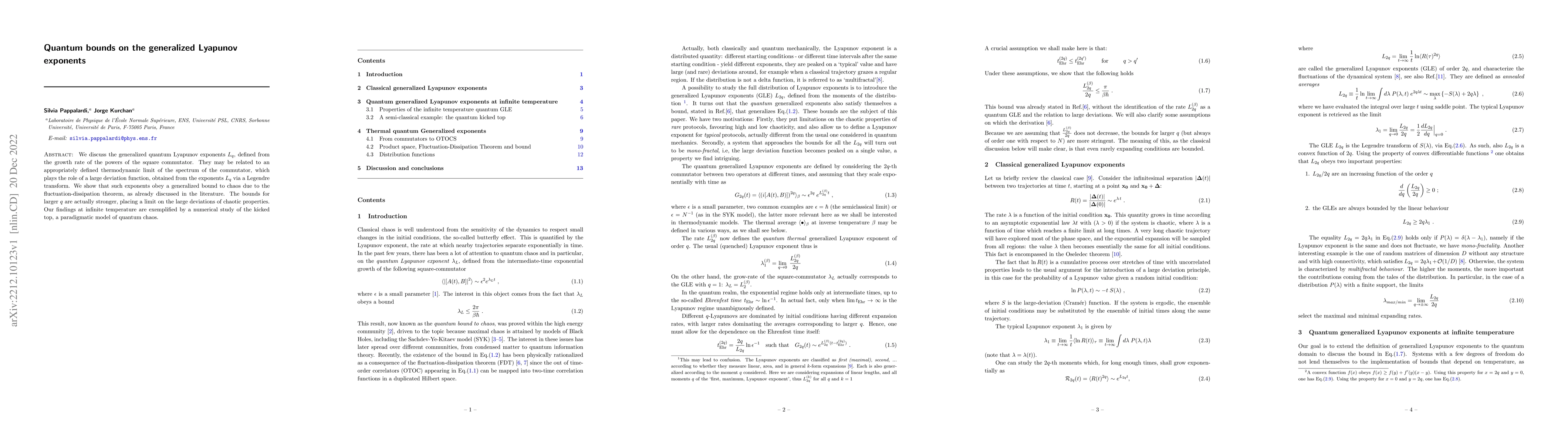 Thumbnail for Quantum bounds on the generalized Lyapunov exponents