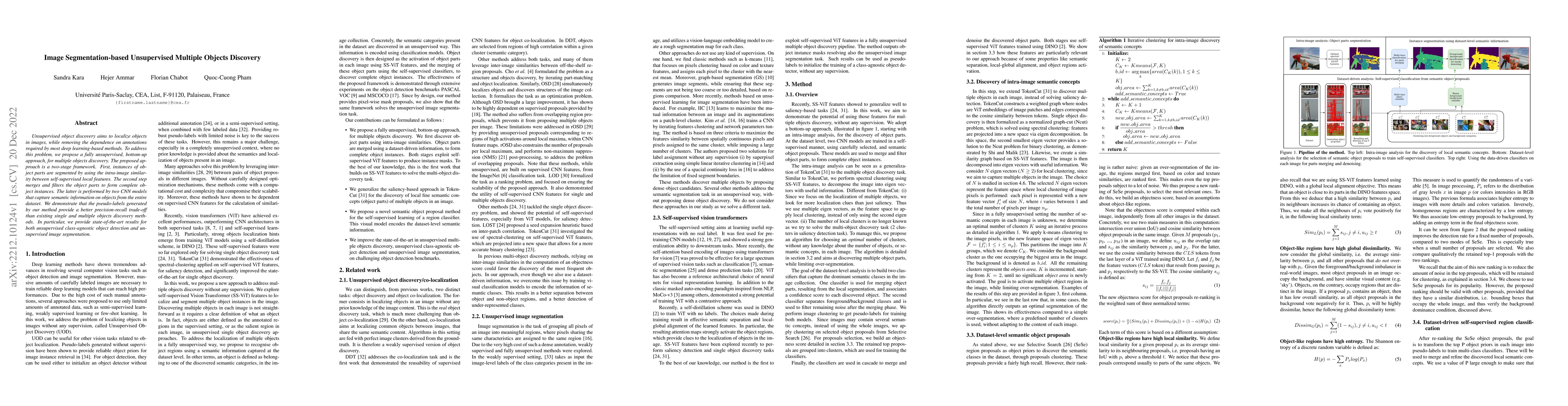 Thumbnail for Image Segmentation-based Unsupervised Multiple Objects Discovery