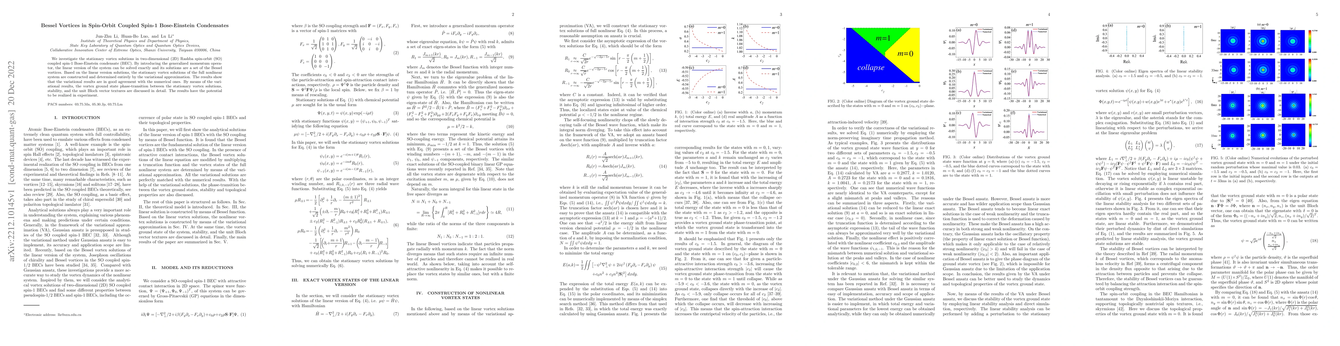 Thumbnail for Bessel Vortices in Spin-Orbit Coupled Spin-1 Bose-Einstein Condensates