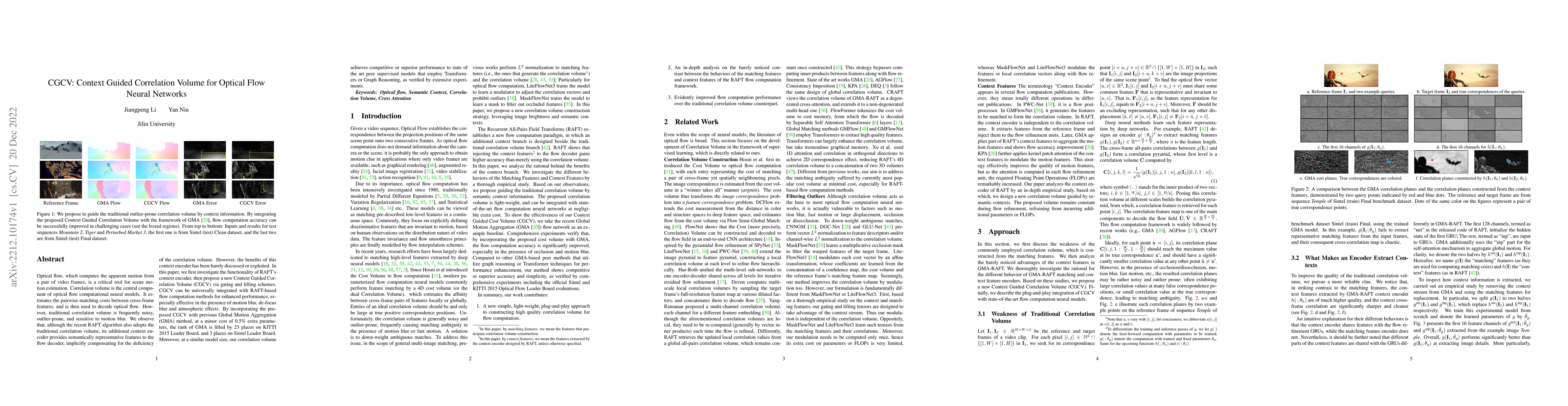 Thumbnail for CGCV:Context Guided Correlation Volume for Optical Flow Neural Networks