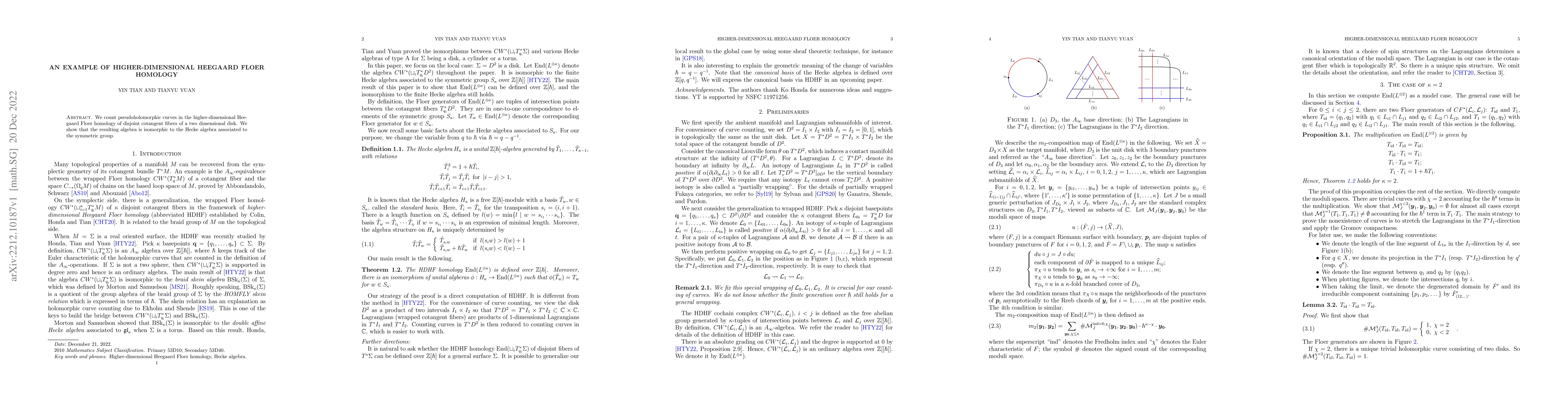 Thumbnail for An example of higher-dimensional Heegaard Floer homology