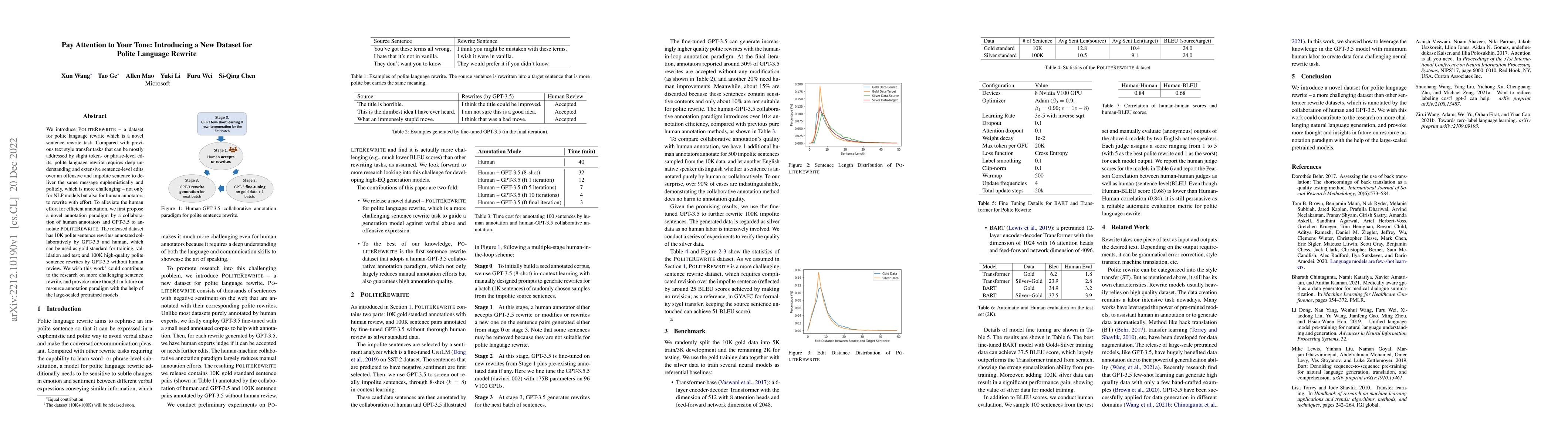 Thumbnail for Pay Attention to Your Tone: Introducing a New Dataset for Polite
  Language Rewrite