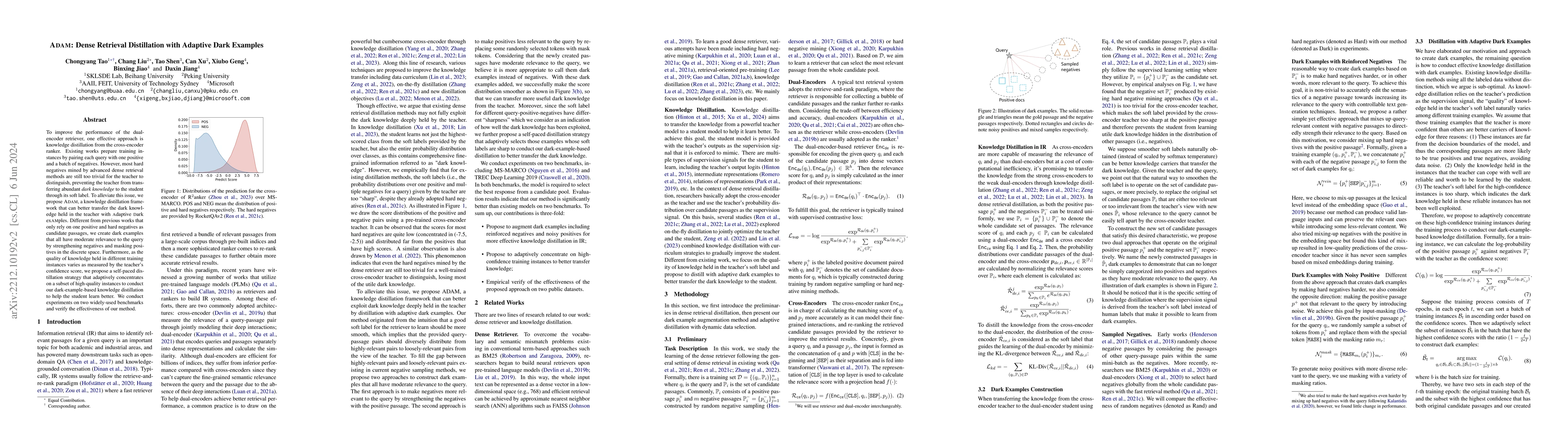 Thumbnail for Adam: Dense Retrieval Distillation with Adaptive Dark Examples