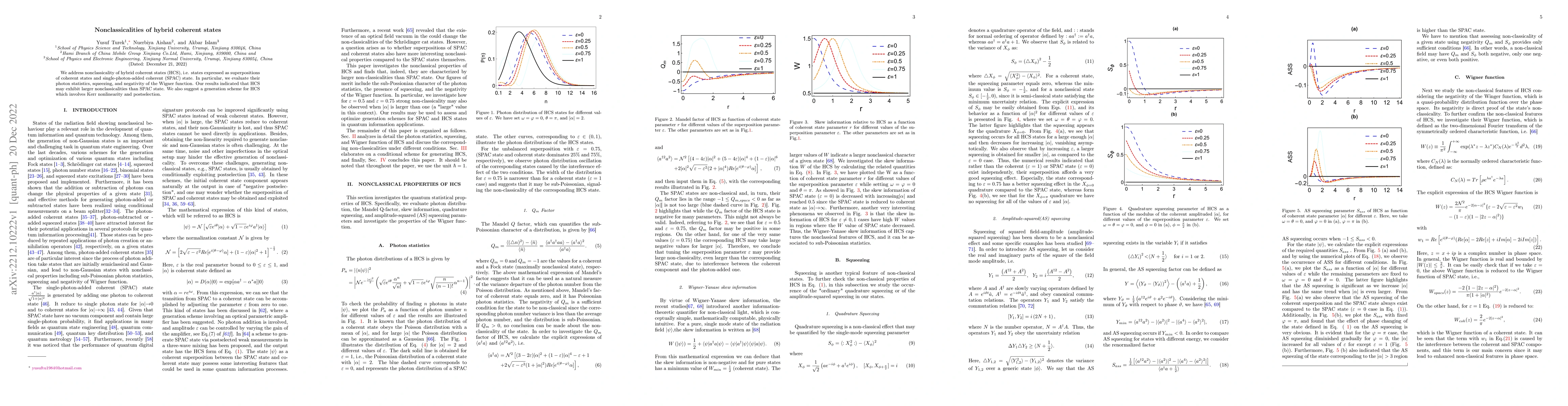 Thumbnail for Nonclassicalities of hybrid coherent states