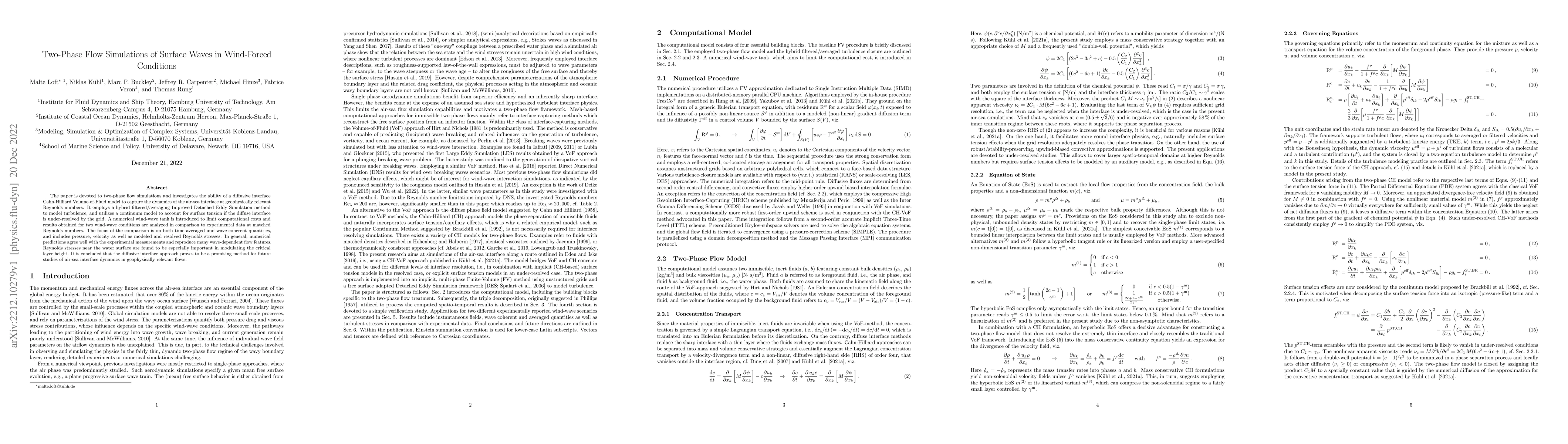 Thumbnail for Two-Phase Flow Simulations of Surface Waves in Wind-Forced Conditions