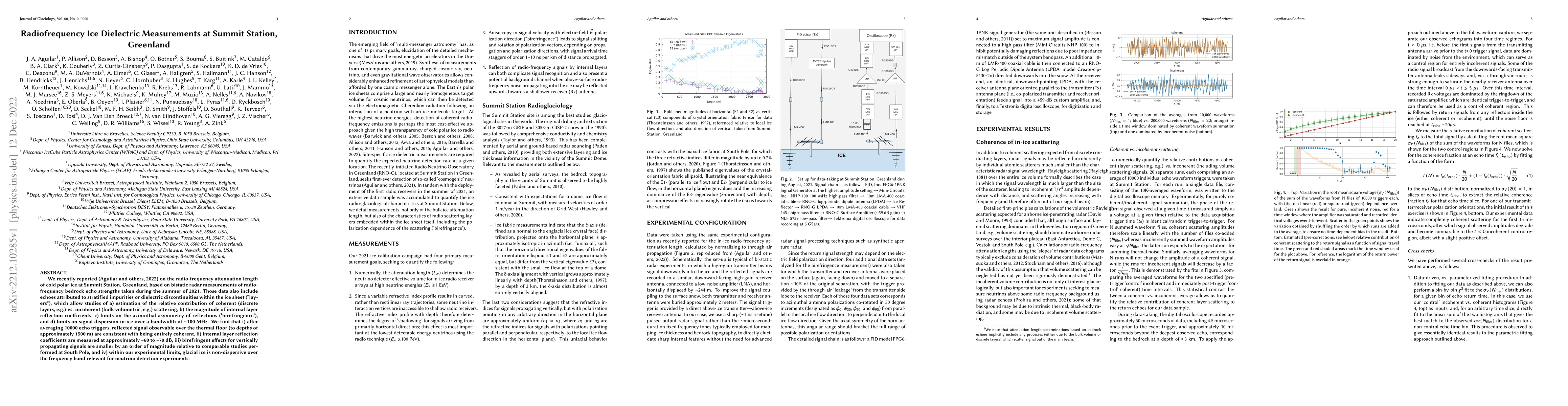 Thumbnail for Radiofrequency Ice Dielectric Measurements at Summit Station, Greenland