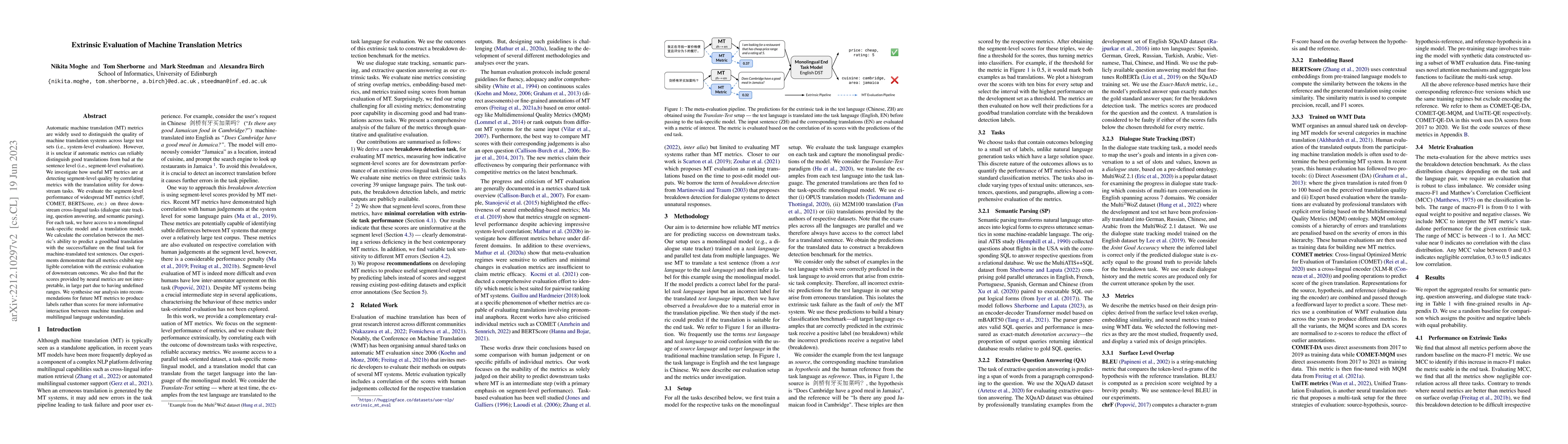 Thumbnail for Extrinsic Evaluation of Machine Translation Metrics