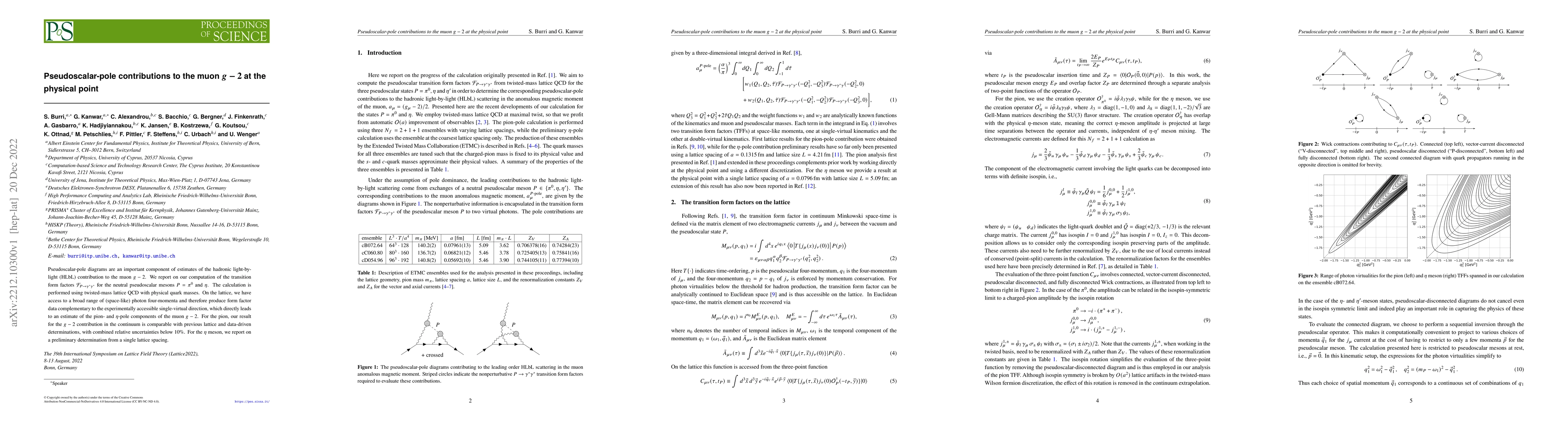 Thumbnail for Pseudoscalar-pole contributions to the muon $g-2$ at the physical point