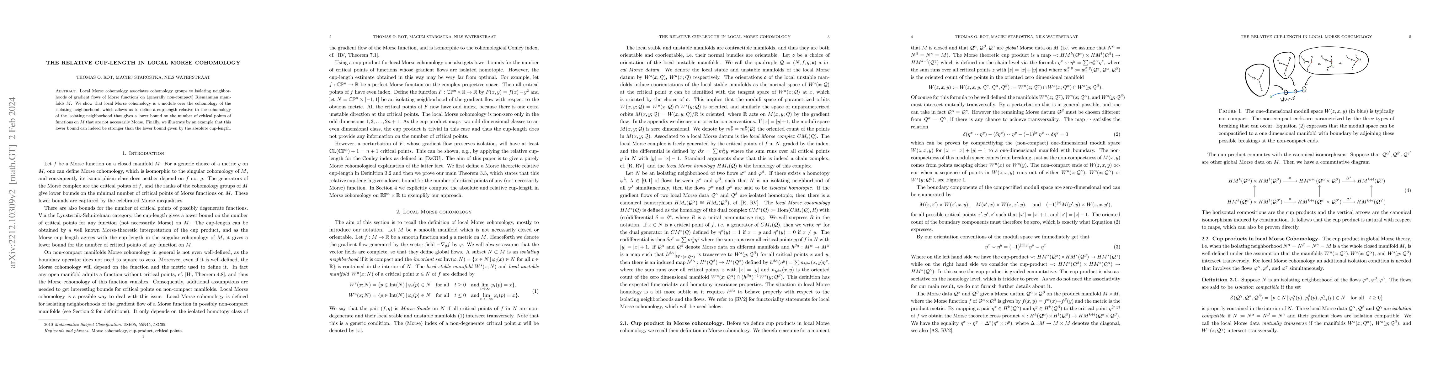 Thumbnail for The relative cup-length in local Morse cohomology