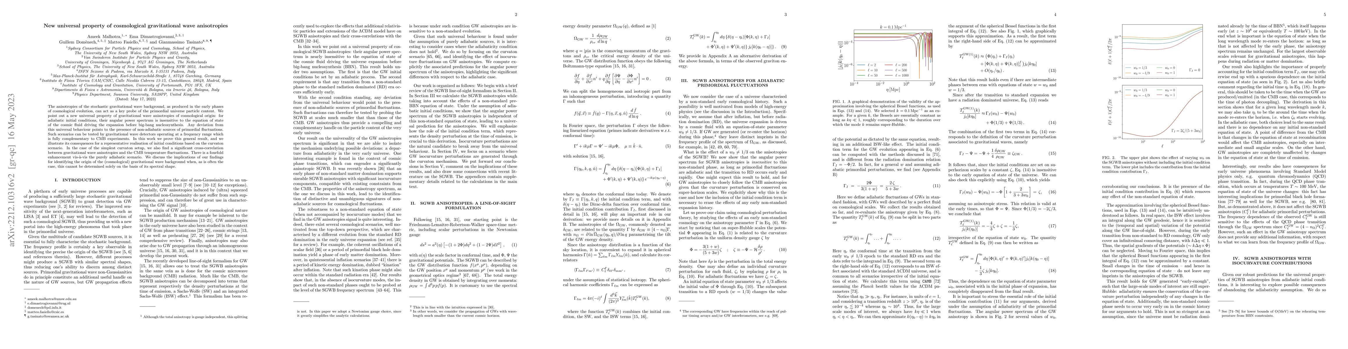 Thumbnail for New universal property of cosmological gravitational wave anisotropies