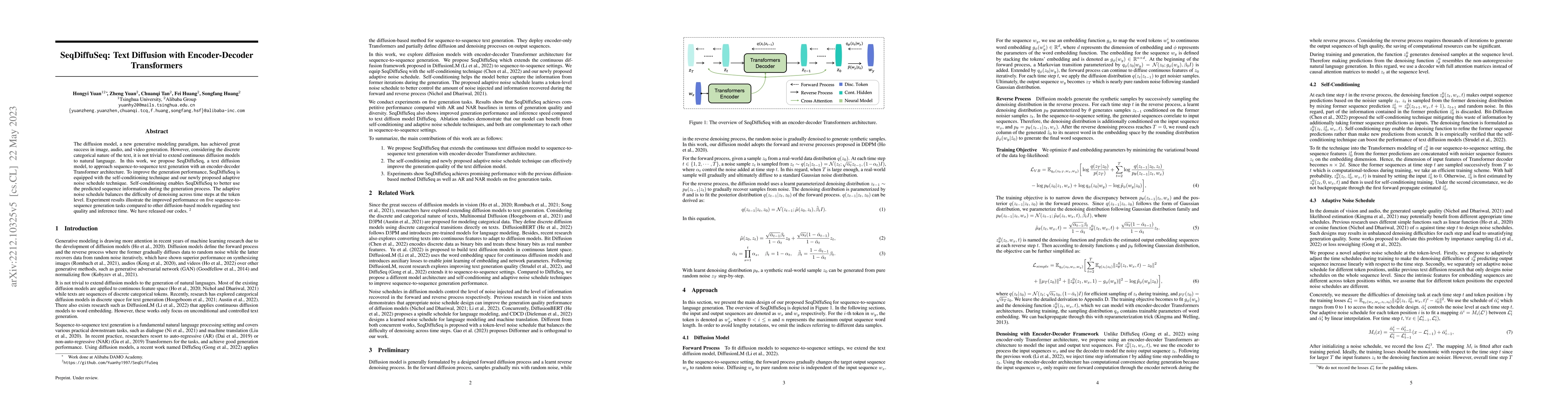 Thumbnail for SeqDiffuSeq: Text Diffusion with Encoder-Decoder Transformers