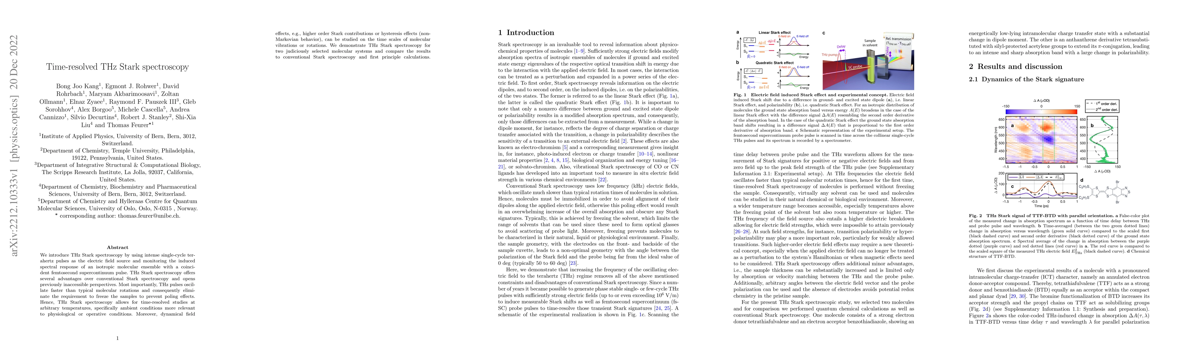 Thumbnail for Time-resolved THz Stark spectroscopy