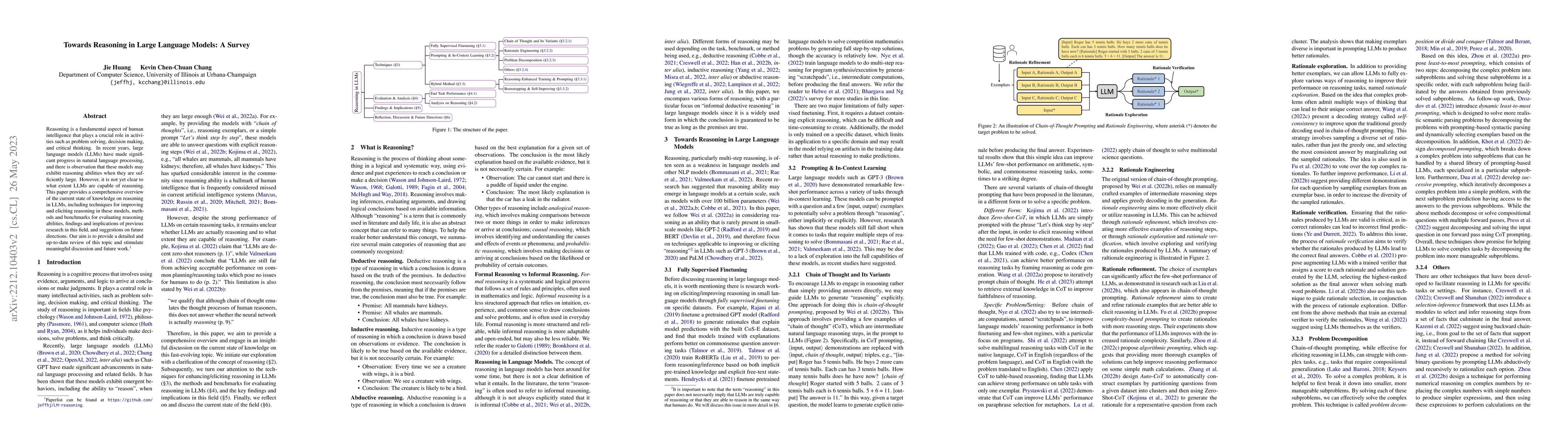 Thumbnail for Towards Reasoning in Large Language Models: A Survey