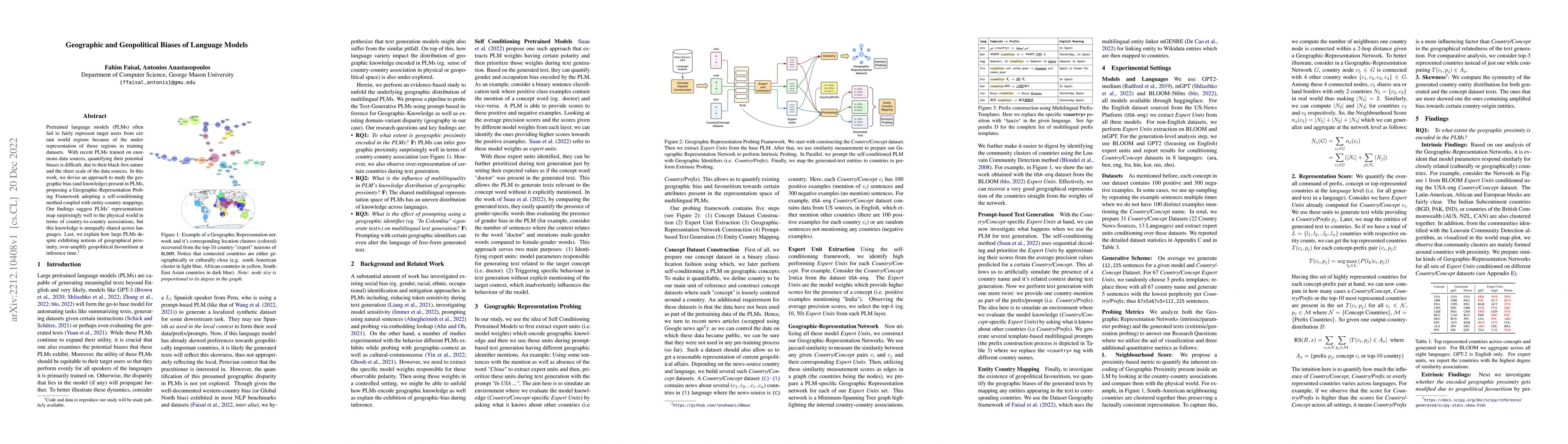 Thumbnail for Geographic and Geopolitical Biases of Language Models