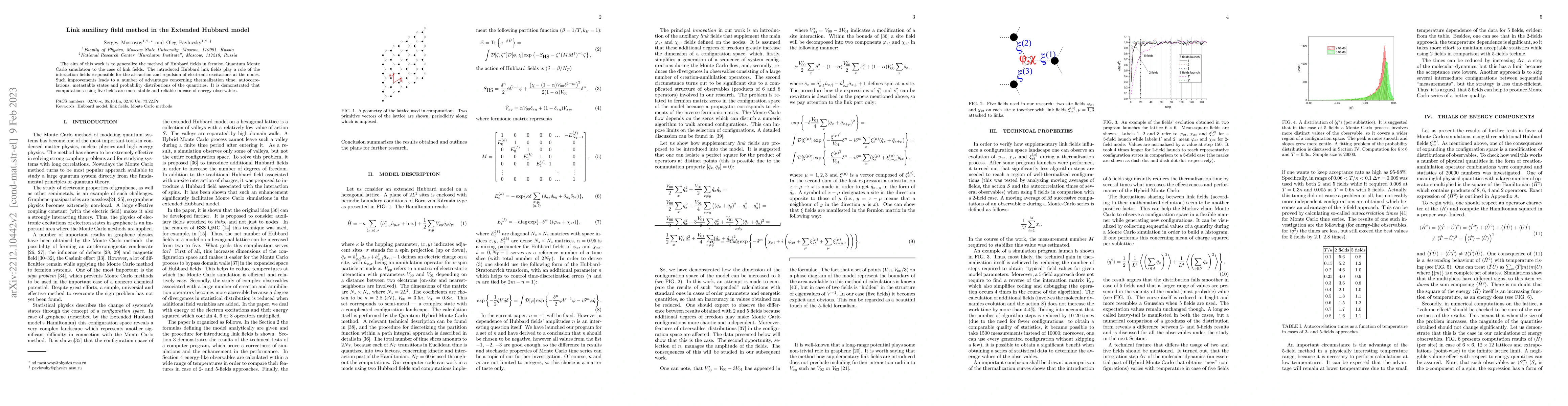 Thumbnail for Link auxiliary field method in the Extended Hubbard model