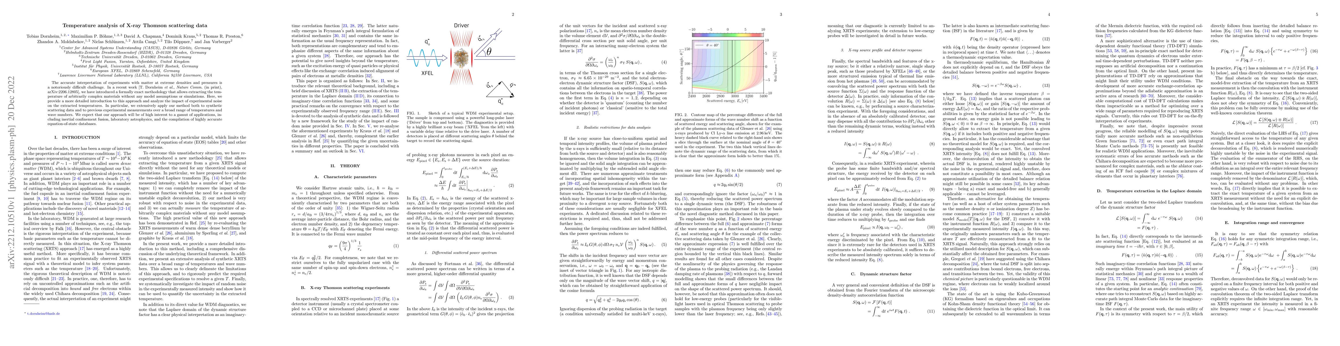 Thumbnail for Temperature analysis of X-ray Thomson scattering data