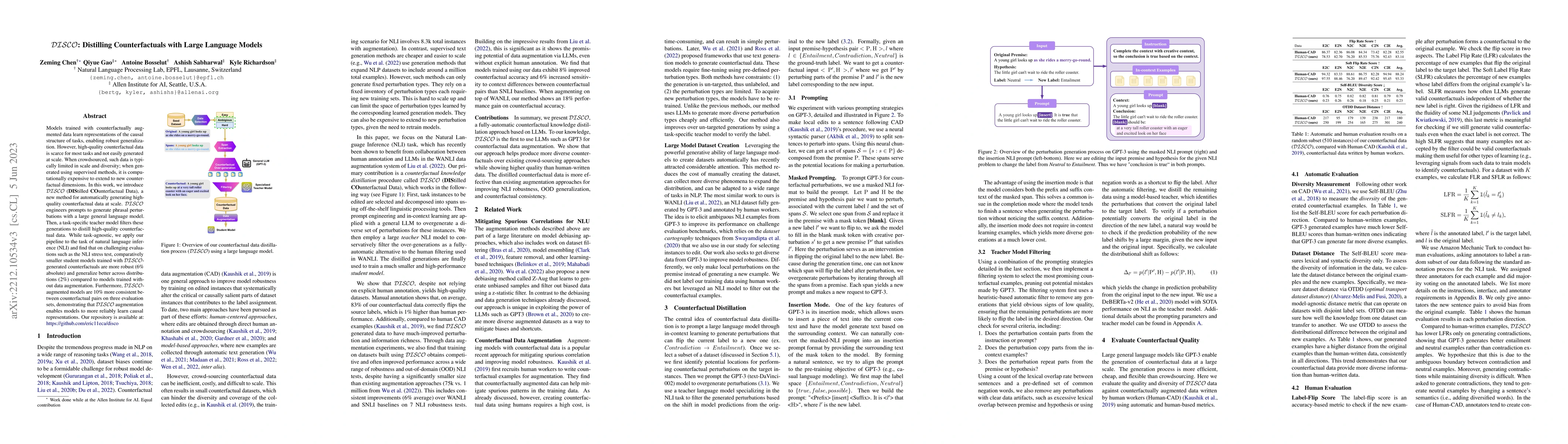 Thumbnail for DISCO: Distilling Counterfactuals with Large Language Models