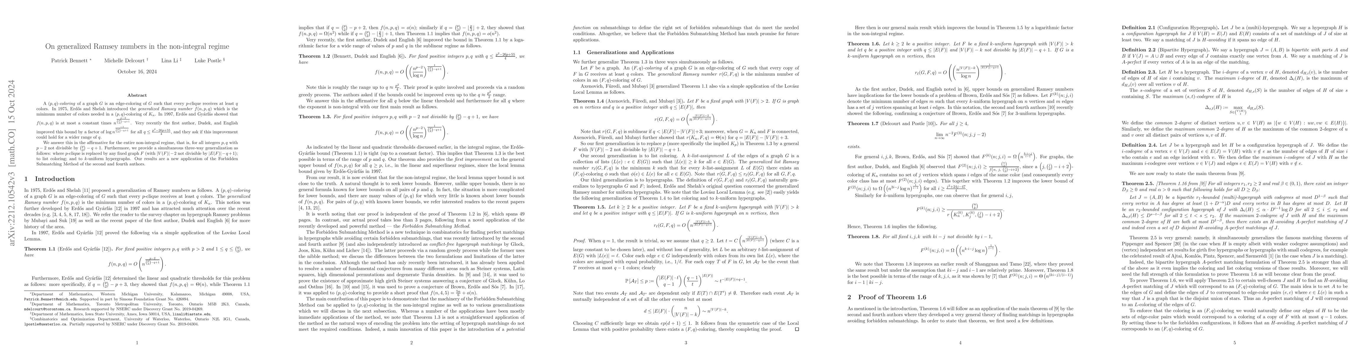 Thumbnail for On generalized Ramsey numbers in the non-integral regime