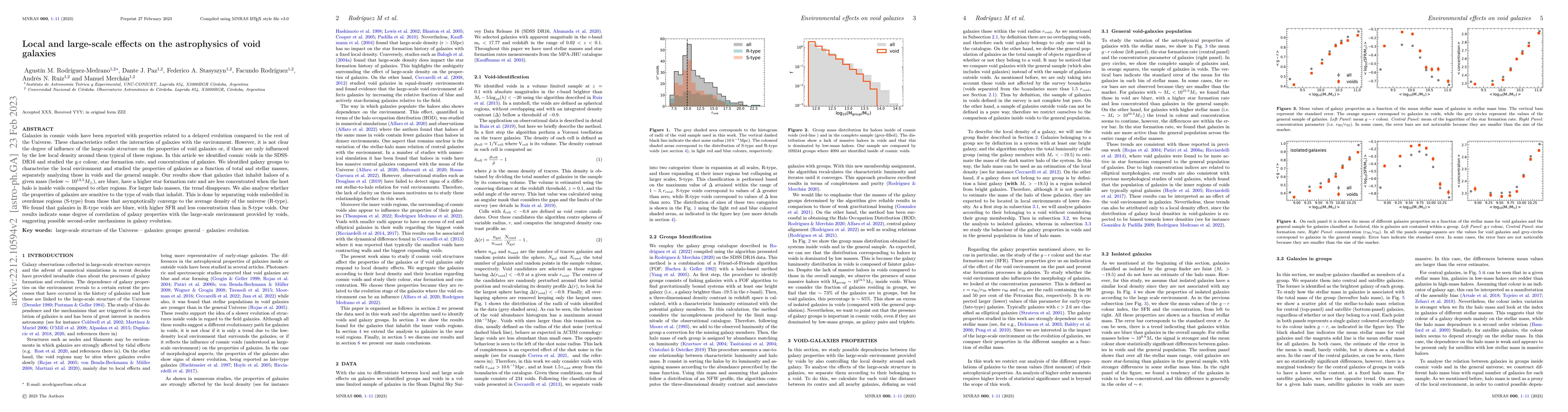 Thumbnail for Local and large-scale effects on the astrophysics of void-galaxies