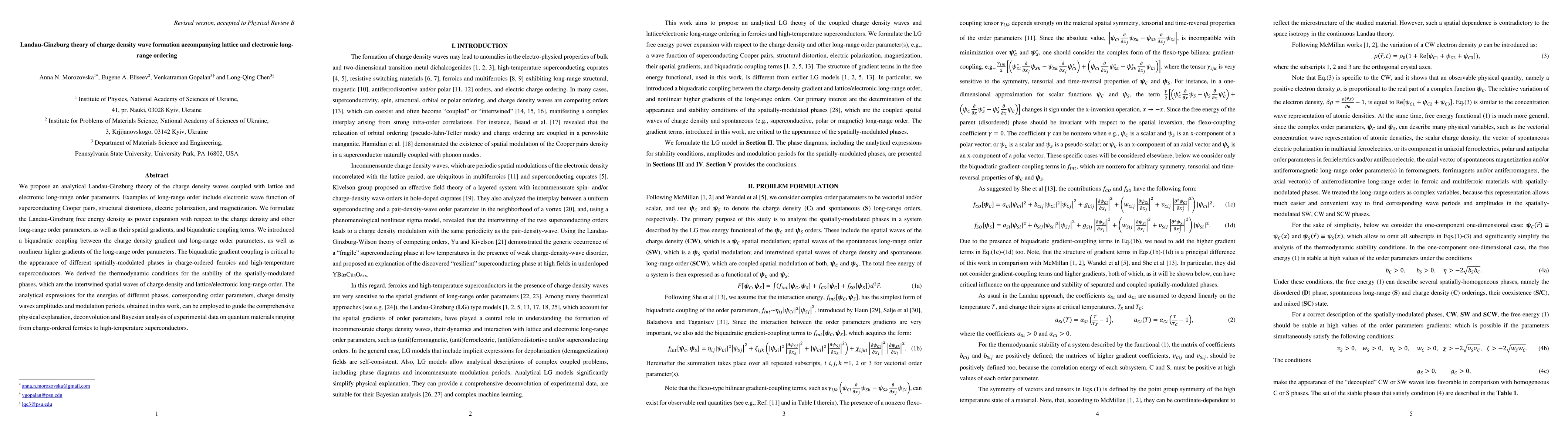 Thumbnail for Landau-Ginzburg theory of charge density wave formation accompanying
  lattice and electronic long-range ordering