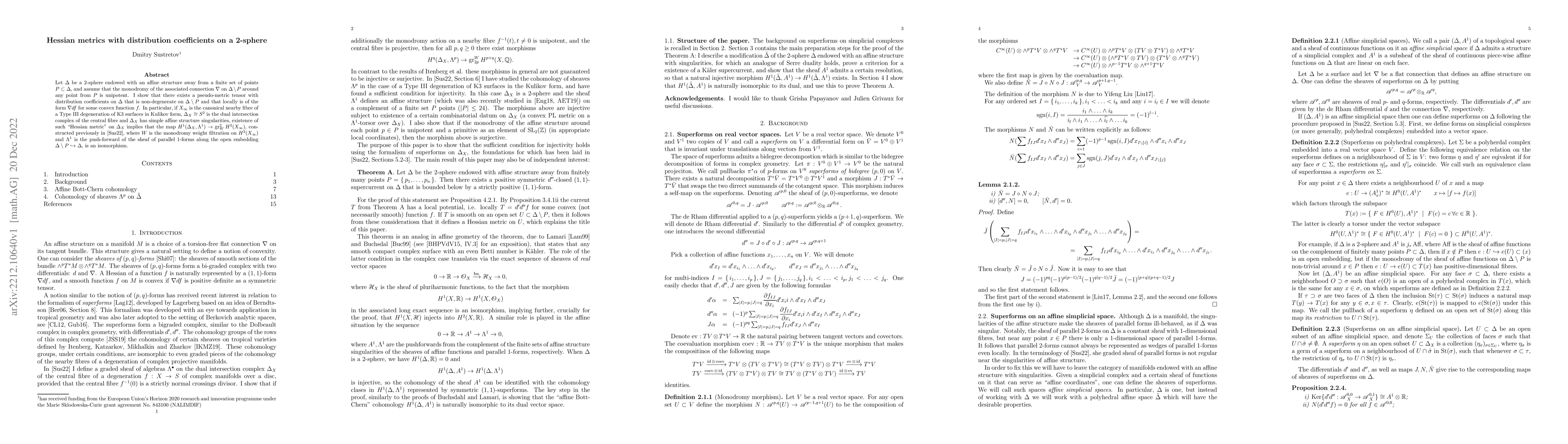 Thumbnail for Hessian metrics with distribution coefficients on a 2-sphere