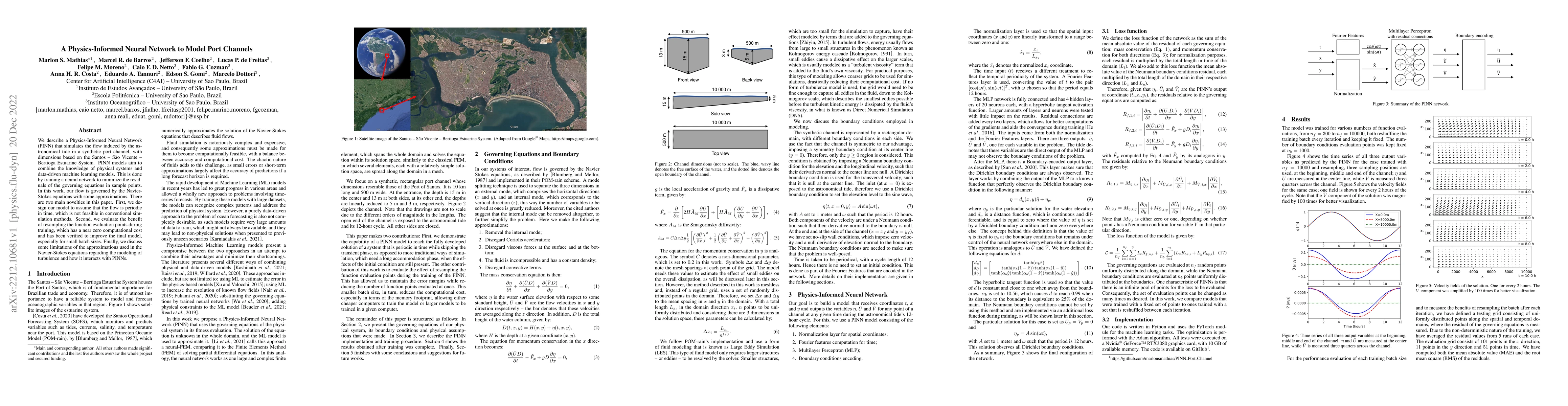 Thumbnail for A Physics-Informed Neural Network to Model Port Channels