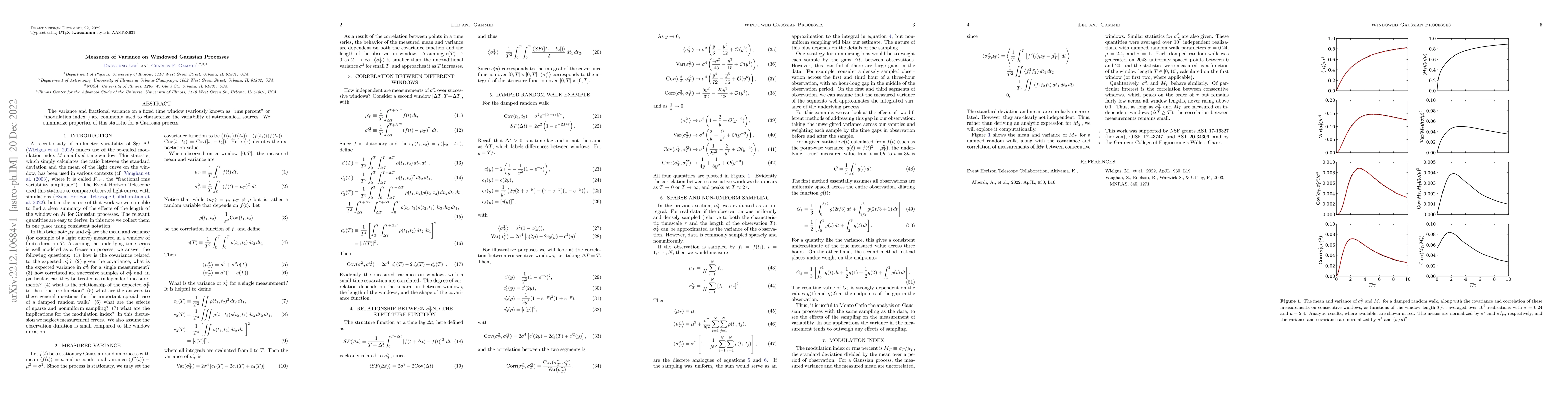 Thumbnail for Measures of Variance on Windowed Gaussian Processes