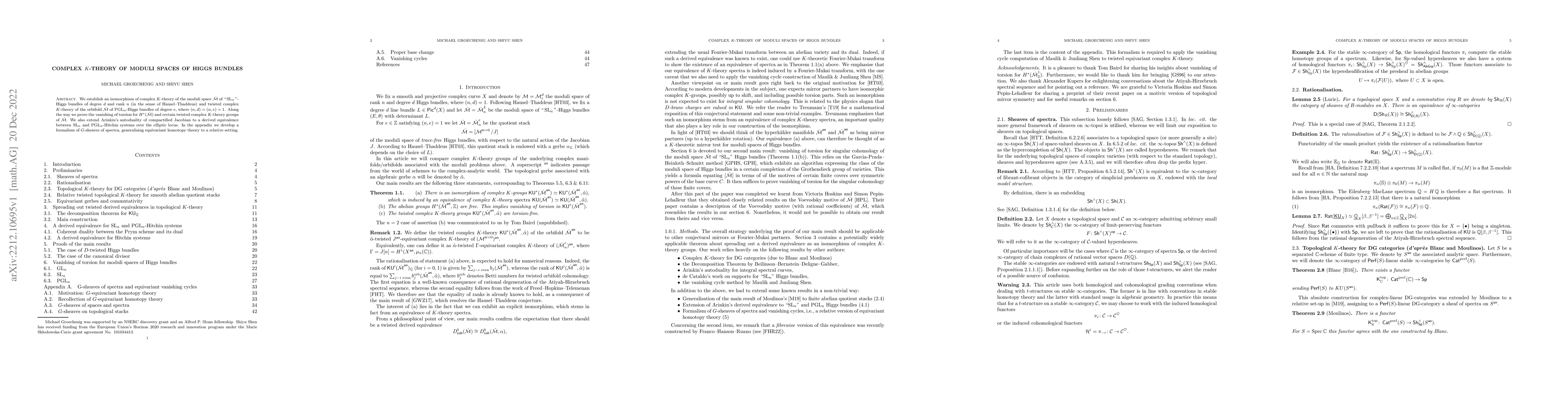 Thumbnail for Complex K-theory of moduli spaces of Higgs bundles