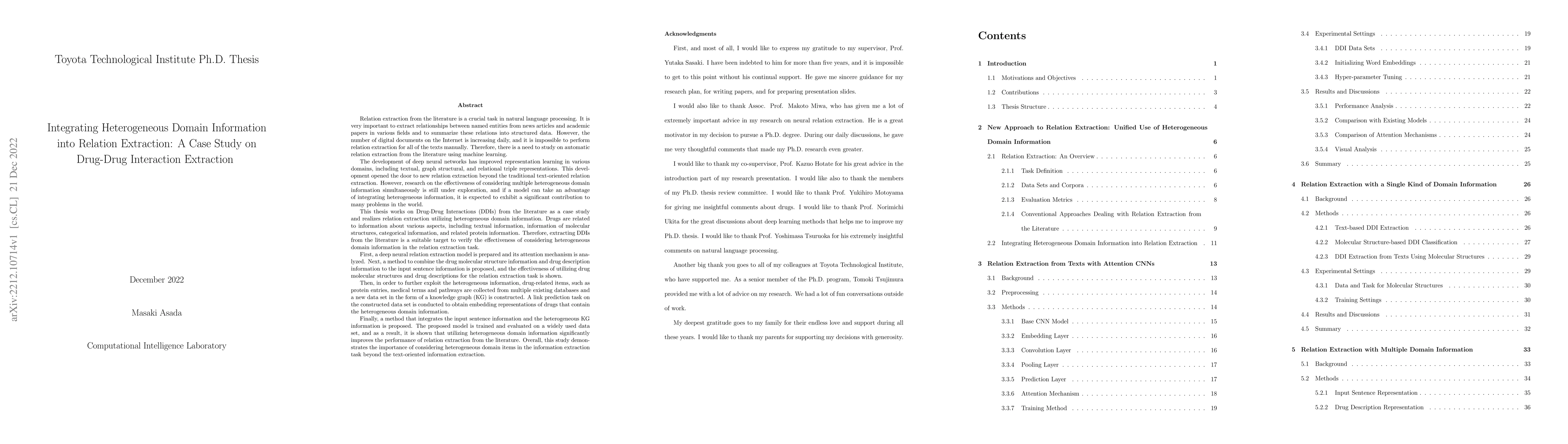 Thumbnail for Integrating Heterogeneous Domain Information into Relation Extraction: A
  Case Study on Drug-Drug Interaction Extraction