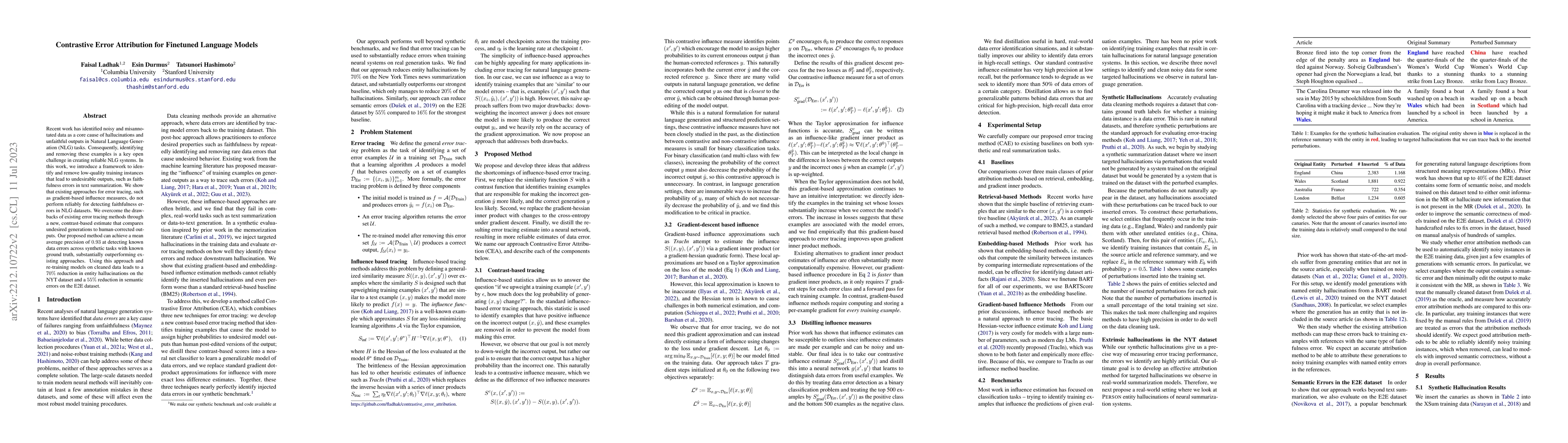Thumbnail for Contrastive Error Attribution for Finetuned Language Models