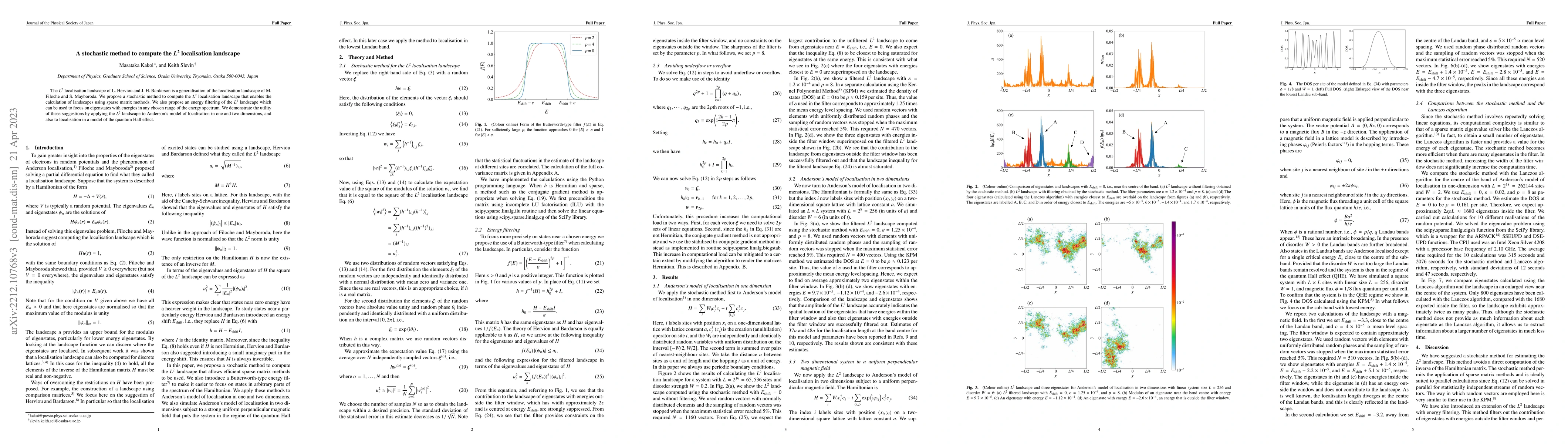 Thumbnail for A stochastic method to compute the $L^2$ localisation landscape
