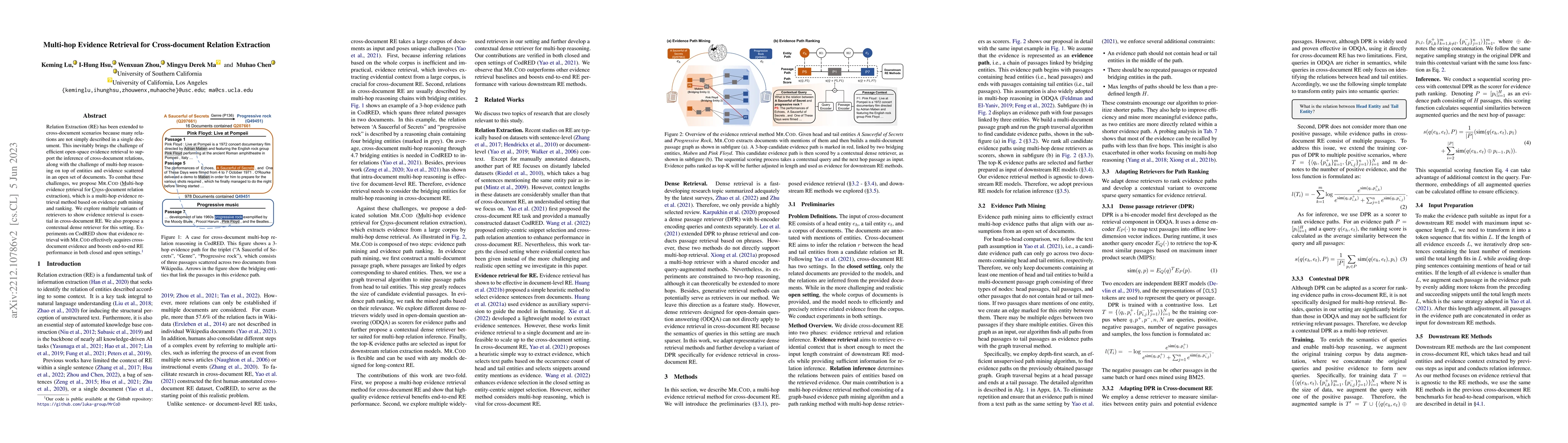 Thumbnail for Multi-hop Evidence Retrieval for Cross-document Relation Extraction