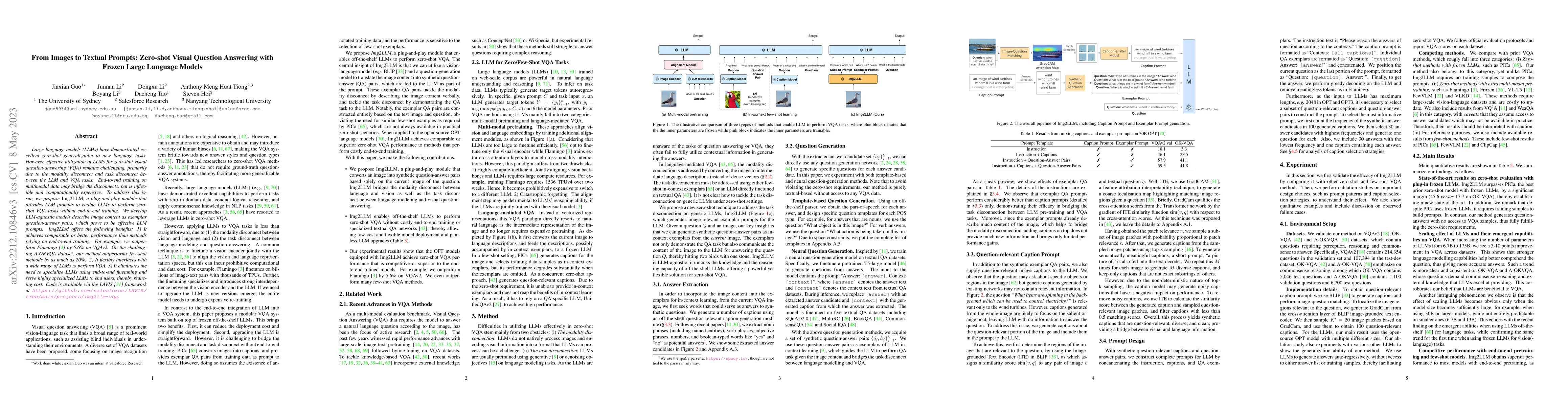 Thumbnail for From Images to Textual Prompts: Zero-shot VQA with Frozen Large Language
  Models