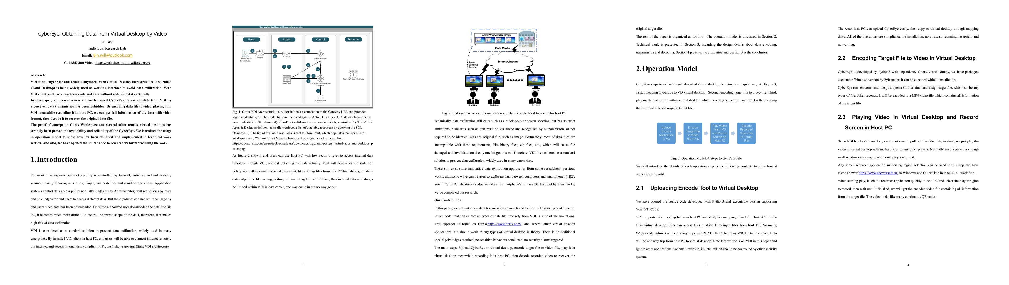 Thumbnail for CyberEye: Obtaining Data from Virtual Desktop by Video